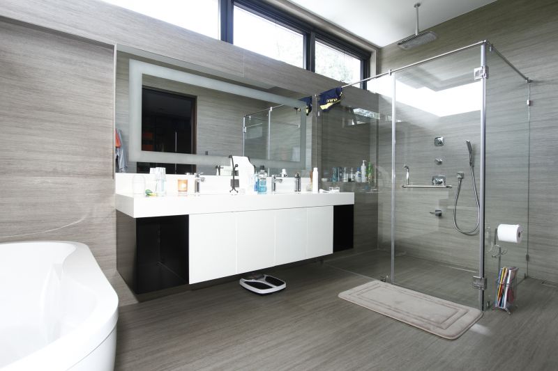 Double Shower with Modern Fixtures